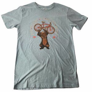 Cyclelogical T Shirt Short Sleeve Crew Neck Blue M
